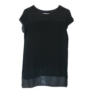 French Connection Short Sleeve Round Neck Blouse Women's Size S
